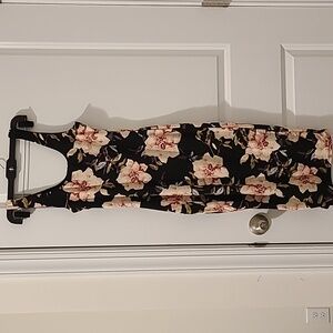 Fashion Nova sleeveless dress, floral prints, size S, NWOT